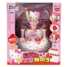 BUNNYLAND HELLO KITTY 音樂生日蛋糕 3歲以上, 1個