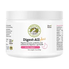 WHOLISTIC 護你姿 益生消化酵素粉 全齡犬貓用, 28天份量, 含多種天然消化酵素, 消化功能/胰腺/胃改善, 1罐