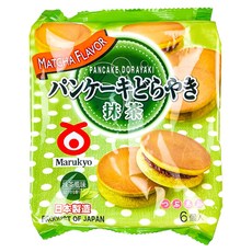 丸京 Marukyo 銅鑼燒 抹茶風味, 日本製造, 6個 Set, 324g, 1袋