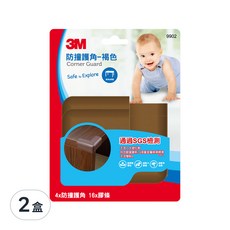 3M 兒童安全護角, 褐色, 2盒