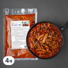 김씨밥 부산 오징어 볶음, 500g, 4개