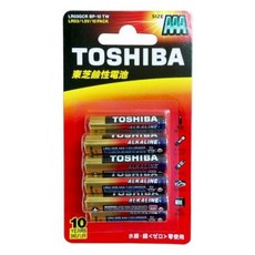 TOSHIBA 東芝 鹼性電池 4 號, 10顆, 1組