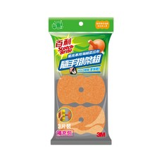 3M Scotch-Brite 百利 菜瓜布隨手掛架組補充包 餐具專用 41YUB-3MO, 3片, 1包