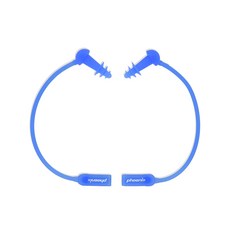 수영장귀마개 피닉스 분실방지 실리콘 코드 수영 귀마개 PNE-200 BLUE 1개