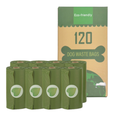 PET BOS 寵物撿便袋 綠色 薰衣草味, 單一顏色, 1組, 120枚