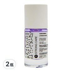 nailmatic 生物基強化指甲底油 8ml，含83%生物基成分，增強指甲硬度，適用於柔軟脆弱指甲, 透明紫, 2瓶