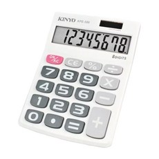 Kinyo 輕巧型大字鍵計算機 148 x 109 x 25mm, KPE-586, 1台