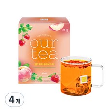 쟈뎅 아워티 딸기 피치 루이보스 티, 18.7g, 4개입, 4개