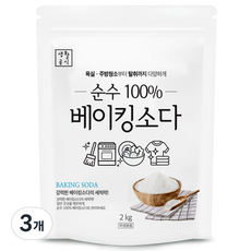 생활공식 순수 100% 베이킹소다, 2kg, 3개