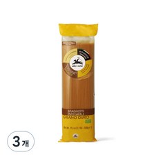 알치네로 유기농 통밀 스파게티, 500g, 3개