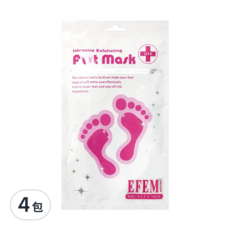 玩美日記 EFEM 神奇去角質足膜, Intensive Exfoliating, 20ml, 2入, 4包