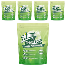슈가버블 지움 분말 과탄산소다, 1kg, 5개