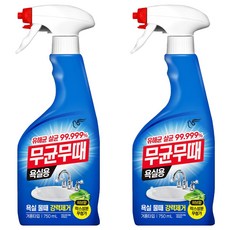 무균무때 욕실용 세정제 단품, 750ml, 2개