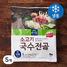 면사랑 소고기 국수전골 (냉동), 378g, 5개