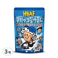 HBAF 쿠키앤크림 아몬드, 190g, 3개