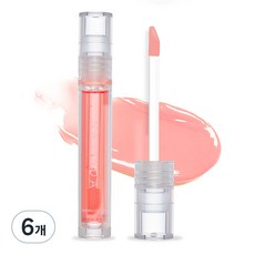 나틴다 샤이닝 코팅 립그로스, 02 캔디 핑크, 4.5ml, 6개