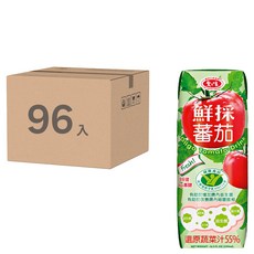 愛之味 鮮採蕃茄汁 OLIGO腸道保健 利樂包, 250ml, 96入