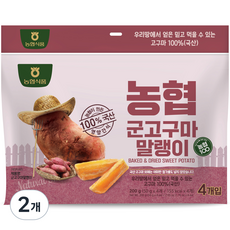 농협식품 군고구마말랭이, 200g, 2개 2개, 200g