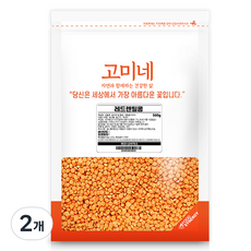 고미네 레드 렌틸콩, 500g, 2개