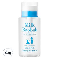밀크바오밥 베이비 앤 키즈 워터 유아페이셜클렌져, 4개, 290ml