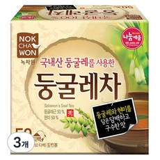 녹차원 국내산 둥굴레차, 1.2g, 50개입, 3개