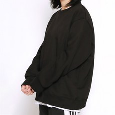 오티디 오버핏 쮸리 무지 맨투맨
