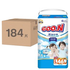 GOO.N 大王 輕薄舒爽紙尿褲, L, 184片