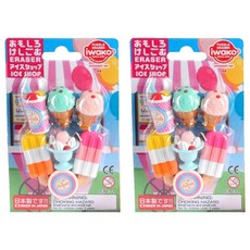 iwako 造型橡皮擦 冰店 1組,日本製造,安全無毒, 2組