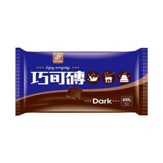 77 巧克力風味磚, 黑巧克力 400g, 1包
