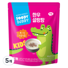 푸디버디 유아용 한우 설렁탕, 180g, 5개 - 베베스트국