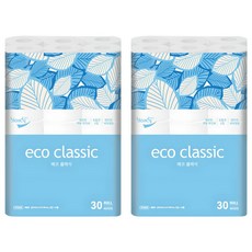blondy Eco Classic 2層衛生紙, 2組, 40m, 30捲