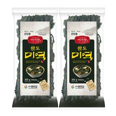 광천김 소문난 완도 햇미역 산모용, 300g, 2개