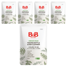 비앤비 젖병 식기세정제 리필, 5개, 500ml 5개, 500ml