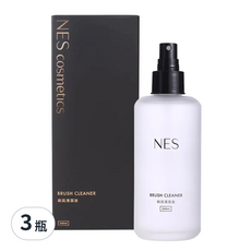 NES cosmetics 恩藝偲 刷具清潔液, 快速清潔 溫和配方 高效去污 200ml, 3瓶