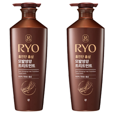 려 홍진단 홍삼 모발영양 트리트먼트 화이트플로럴향, 2개, 820ml