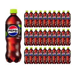 PEPSI 百事可樂 樂天七星飲料 零糖 萊姆香, 500ml, 36個