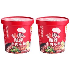 海底撈 酸辣牛肉冬粉, 開水沖泡, 美味方便, 2入
