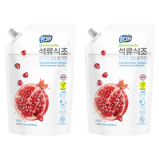 참그린 석류식초 설거지 주방세제 리필, 860ml, 2개 860ml, 2개