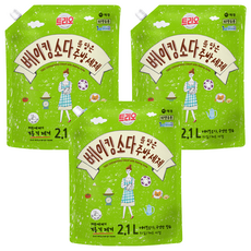 트리오 베이킹소다를 담은 주방세제, 2.1L, 3개 2.1L, 3개