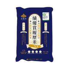GOLDEN RICE 金農米 金農績優賞米, 產銷履歷 台灣產 1.8 KG, 1.8kg, 1包
