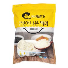 엉클탁 2024년산 햅쌀 바비달다 씻어나온 백미, 상등급, 2kg, 1개 1개, 2kg
