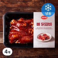 뼈 닭갈비 (냉동), 400g, 4개