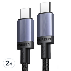 유그린 C타입-C타입 240W PD 3.1 고속충전케이블, 혼합색상, 2개, 3m