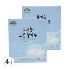 오가닉스토리 유기농 고운 쌀가루, 4개, 100g