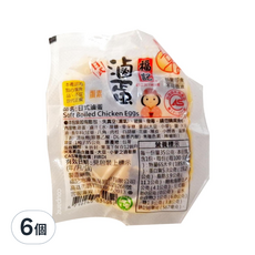 福記 日式滷蛋, 35克 台灣產, 35g, 6個