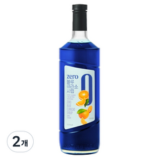 네이쳐티 zero 블루큐라소 시럽, 2개, 1L
