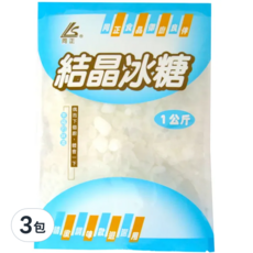 同正 結晶冰糖 1公斤, 1kg, 3包
