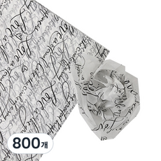 티나피크닉 꽃포장 무늬 색화지 8절, 검정영자, 800개