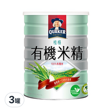 QUAKER 桂格 有機米精 4個月以上適用, 500g, 3罐