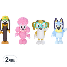 블루이 피규어 4종 세트 랜덤발송, 2세트 2세트
